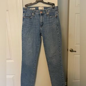 Denim, straight legged jeans